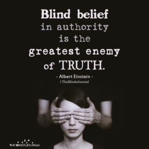 Blind belief