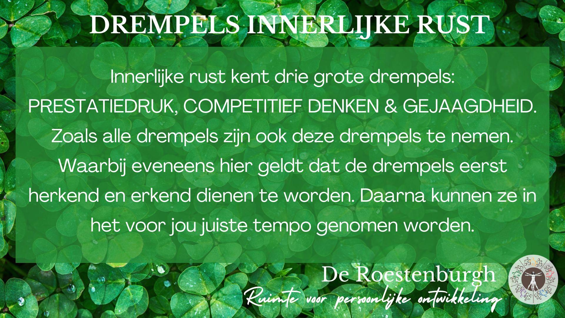 Drempels Innerlijke rust